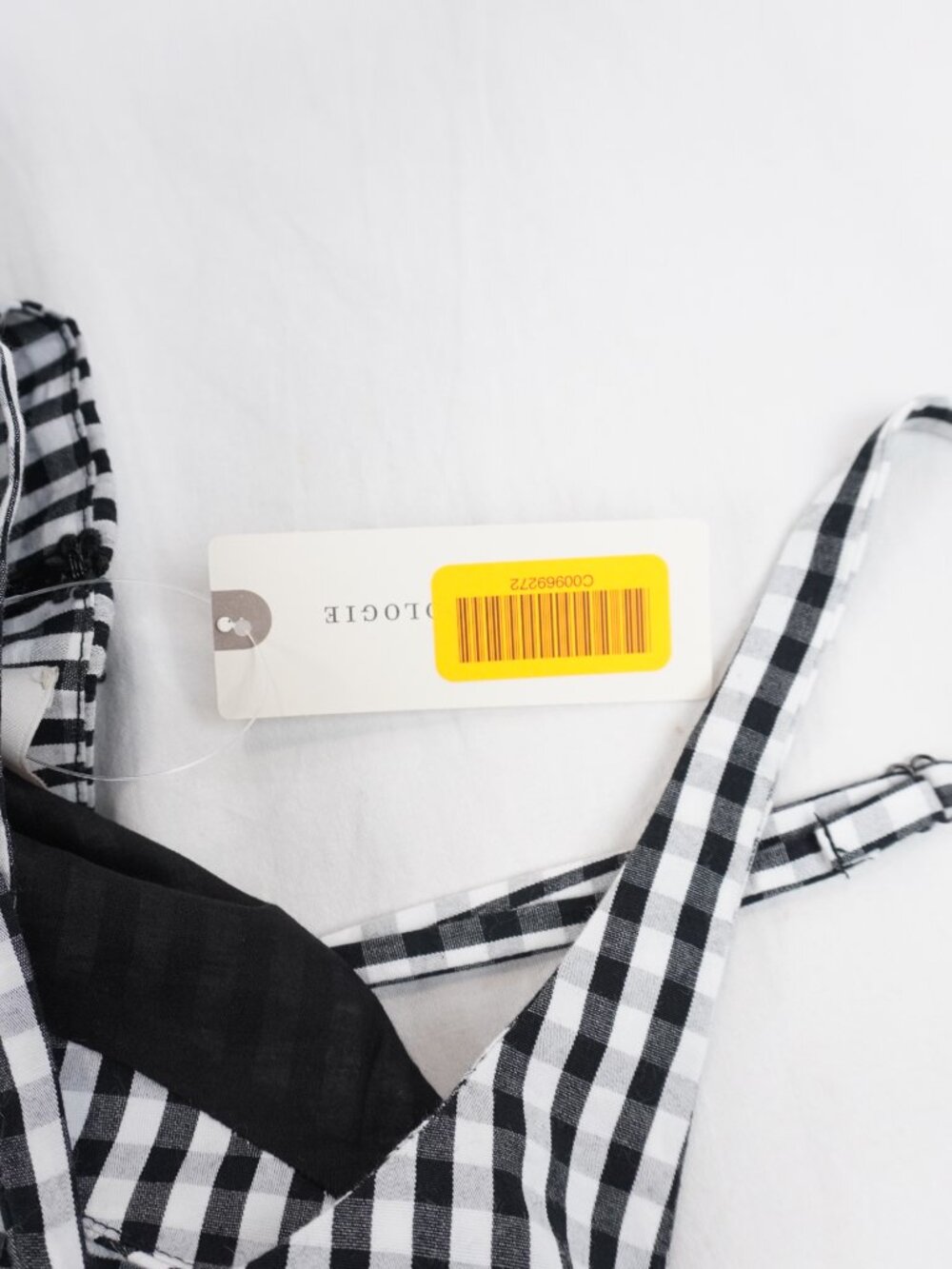 Faithfull The Brand Chiara Midi Dress In Black/White Gingham Women's Size 4 NWT - Picture 9 of 10